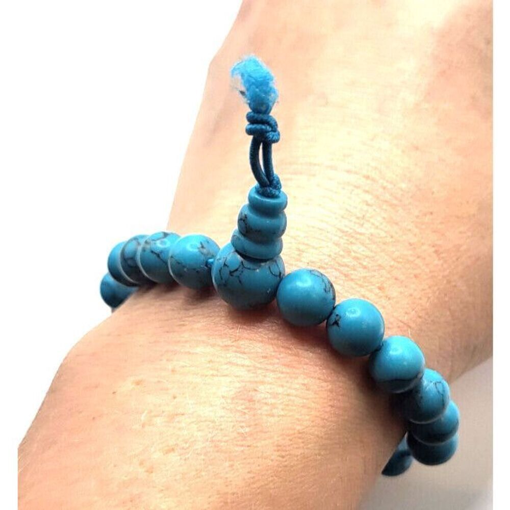 Healing Bracelet Faux Turquoise Bracelet 7in